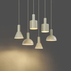QAZQA Schlafzimmerlampen|Küchenlampen*Skandinavische Hängelampe Creme 6-flammig - Biles