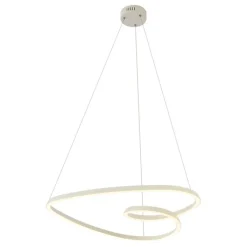QAZQA Led-Pendelleuchten|Pendelleuchten*Skandinavische Hängelampe Beige 72cm inkl. LED 3-Stufen-Dimmbar - Circuit