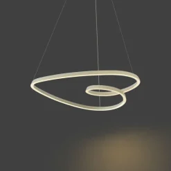 QAZQA Led-Pendelleuchten|Pendelleuchten*Skandinavische Hängelampe Beige 72cm inkl. LED 3-Stufen-Dimmbar - Circuit