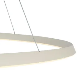 QAZQA Led-Pendelleuchten|Pendelleuchten*Skandinavische Hängelampe Beige 72cm inkl. LED 3-Stufen-Dimmbar - Circuit