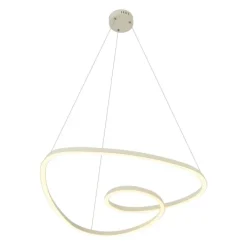 QAZQA Led-Pendelleuchten|Pendelleuchten*Skandinavische Hängelampe Beige 72cm inkl. LED 3-Stufen-Dimmbar - Circuit