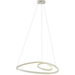 QAZQA Led-Pendelleuchten|Pendelleuchten*Skandinavische Hängelampe Beige 72cm inkl. LED 3-Stufen-Dimmbar - Circuit