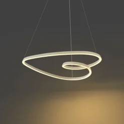 QAZQA Led-Pendelleuchten|Pendelleuchten*Skandinavische Hängelampe Beige 72cm inkl. LED 3-Stufen-Dimmbar - Circuit