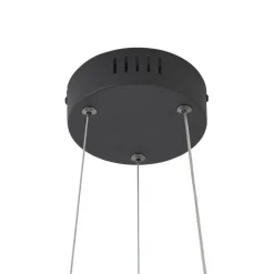 QAZQA Led-Pendelleuchten|Pendelleuchten*Skandinavische Hängelampe schwarz 72cm inkl. LED 3-Stufen-Dimmbar - Circuit