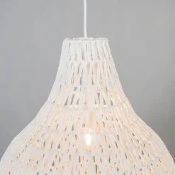 Kinder QAZQA Kinderzimmerlampen|Schlafzimmerlampen*Skandinavische Hängelampe weiß 45 cm - Lina Drop