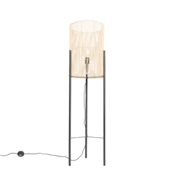 QAZQA Stehlampen|Wohnzimmerlampen*Skandinavische Stehlampe Bambus - Natasja