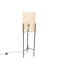 QAZQA Stehlampen|Wohnzimmerlampen*Skandinavische Stehlampe Bambus - Natasja
