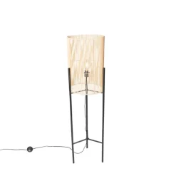 QAZQA Stehlampen|Wohnzimmerlampen*Skandinavische Stehlampe Bambus - Natasja