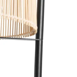 QAZQA Stehlampen|Wohnzimmerlampen*Skandinavische Stehlampe Bambus - Natasja