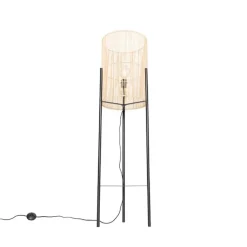 QAZQA Stehlampen|Wohnzimmerlampen*Skandinavische Stehlampe Bambus - Natasja