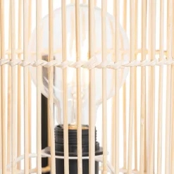 QAZQA Tischlampen|Wohnzimmerlampen*Skandinavische Tischlampe Bambus - Natasja