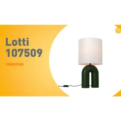 QAZQA Tischlampen|Wohnzimmerlampen*Skandinavische Tischleuchte Grün mit weißem Leinen-Schirm - Lotti