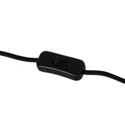 QAZQA Tischlampen|Wohnzimmerlampen*Skandinavische Tischleuchte Grün mit weißem Leinen-Schirm - Lotti