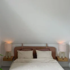 QAZQA Tischlampen|Wohnzimmerlampen*Skandinavische Tischleuchte Beige mit Leinen-Schirm Beige - Lotti