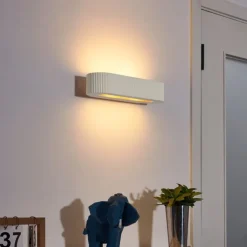 QAZQA Schlafzimmerlampen|Küchenlampen*Skandinavische Wandleuchte Beige UFO 2-flammig - Plaster