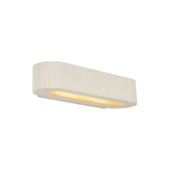 QAZQA Schlafzimmerlampen|Küchenlampen*Skandinavische Wandleuchte Beige UFO 2-flammig - Plaster