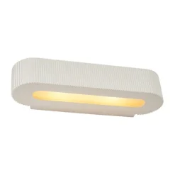QAZQA Schlafzimmerlampen|Küchenlampen*Skandinavische Wandleuchte Beige UFO 2-flammig - Plaster