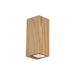 QAZQA Außenwandleuchten|Gartenbeleuchtung*Skandinavische Wandleuchte Holz 2-flammig GU10 70mm IP54 - Baleno