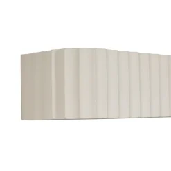 QAZQA Schlafzimmerlampen|Esszimmerlampen*Skandinavische Wandleuchte Beige Rechteckig 2-flammig - Plaster