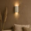 QAZQA Wandleuchten|Wohnzimmerlampen*Skandinavische Wandleuchte Beige Halbkreis 2-flammig - Plaster