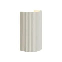 QAZQA Wandleuchten|Wohnzimmerlampen*Skandinavische Wandleuchte Beige Halbkreis 2-flammig - Plaster