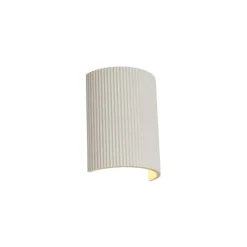 QAZQA Wandleuchten|Wohnzimmerlampen*Skandinavische Wandleuchte Beige Oval - Plaster