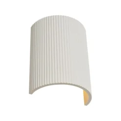 QAZQA Wandleuchten|Wohnzimmerlampen*Skandinavische Wandleuchte Beige Oval - Plaster