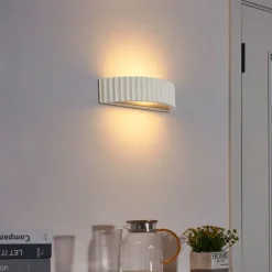 QAZQA Wandleuchten|Wohnzimmerlampen*Skandinavische Wandleuchte Beige Organic - Plaster