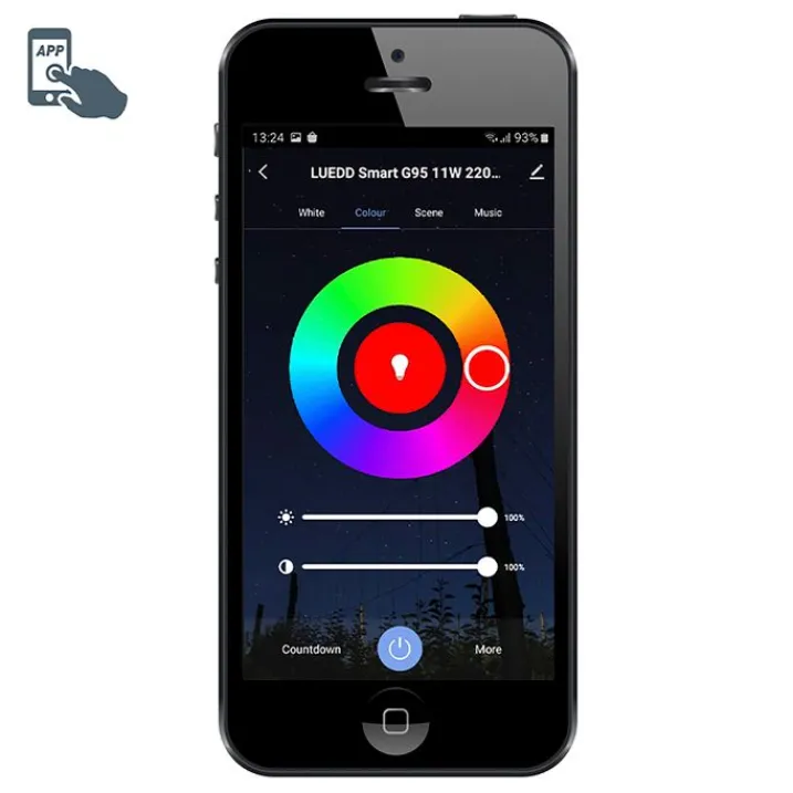 QAZQA Gartenbeleuchtung|Smarte Außenbeleuchtung*Smart Außenleuchte weiß 25 cm IP65 inkl. LED - Nura