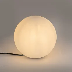 QAZQA Gartenbeleuchtung|Smarte Außenbeleuchtung*Smart Außenleuchte weiß 25 cm IP65 inkl. LED - Nura