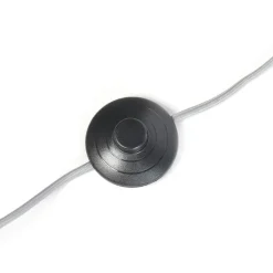 QAZQA Smarte Stehlampen|Stehlampen*Smart Bogenlampe Stahl Stoffschirm grau inkl. WiFi A60 - Bend