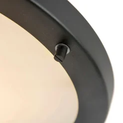 QAZQA Gartenbeleuchtung|Badezimmerlampen*Smart Deckenleuchte schwarz inkl. WiFi A60 IP44 - Yuma 31