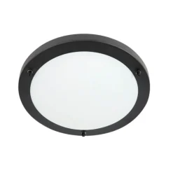 QAZQA Gartenbeleuchtung|Badezimmerlampen*Smart Deckenleuchte schwarz inkl. WiFi A60 IP44 - Yuma 31