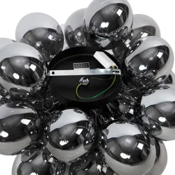 QAZQA Smarte Deckenleuchten|Deckenleuchten*Smart Deckenleuchte schwarz mit Rauchglas inkl. 6 Wifi G9 - Uvas