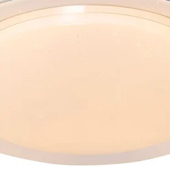 QAZQA Smarte Deckenleuchten|Led-Deckenleuchten*Smart Deckenleuchte weiß 48 cm inkl. LED und Dimmer RGB - Jochem