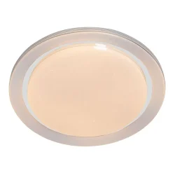 QAZQA Smarte Deckenleuchten|Led-Deckenleuchten*Smart Deckenleuchte weiß 48 cm inkl. LED und Dimmer RGB - Jochem