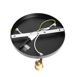 QAZQA Smarte Spots|Smarte Deckenleuchten*Smart Deckenstrahler Schwarz mit Gold und Rauchglas inkl. 3 Wifi P45 - Zuzanna