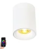 QAZQA Smarte Spots|Smarte Deckenleuchten*Smart Design Spot weiß inkl. GU10 WiFi Lichtquelle - Ronda