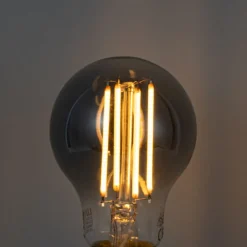 LUUMR Smarte Glühbirnen|Filament Lampen*Smart Dimmbare LED-Glühbirne E27 A60 Rauchglas 4,9 W 150 lm 1800 K