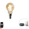 LUEDD Smarte Glühbirnen|Led Lampen*Smart E14 dimmbar in Kelvin LED-Lampe P45 Goldline 4,9W 470 lm 1800-4000K