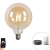 LUEDD Smarte Glühbirnen|Led Lampen*Smart E27 dimmbar in Kelvin LED-Lampe G125 Goldline 4,9W 470 lm 1800-4000K