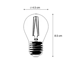 LUEDD Smarte Glühbirnen|Led Lampen*Smart E27 dimmbar in Kelvin LED-Lampe P45 4,5W 470 lm 1800-4000K