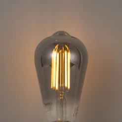 LUUMR Smarte Glühbirnen|Filament Lampen*Smart E27 Dimmbar LED Glühbirne ST64 Rauch 4.9W 150lm 1800K