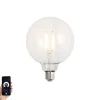LUUMR Smarte Glühbirnen|Filament Lampen*Smart E27 Dimmbare LED-Glühbirnen G125 Klar 7W 806lm 2700-6500K