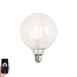 LUUMR Smarte Glühbirnen|Filament Lampen*Smart E27 Dimmbare LED-Glühbirnen G125 Klar 7W 806lm 2700-6500K