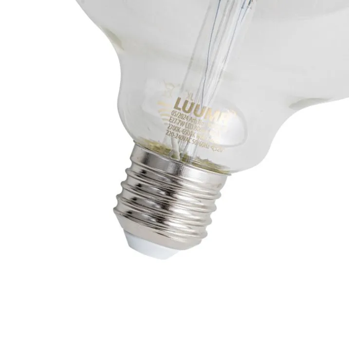 LUUMR Smarte Glühbirnen|Filament Lampen*Smart E27 Dimmbare LED-Glühbirnen G125 Klar 7W 806lm 2700-6500K