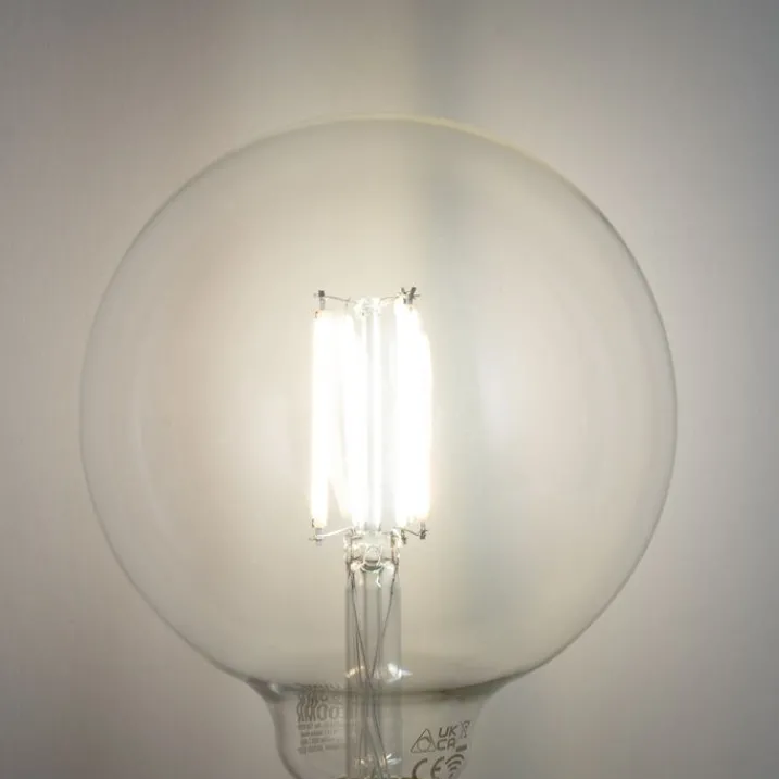 LUUMR Smarte Glühbirnen|Filament Lampen*Smart E27 Dimmbare LED-Glühbirnen G125 Klar 7W 806lm 2700-6500K