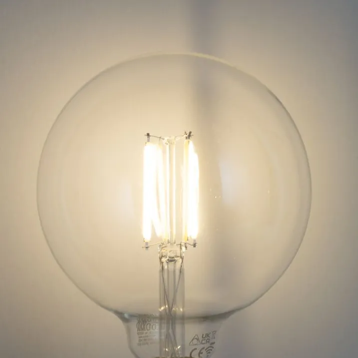 LUUMR Smarte Glühbirnen|Filament Lampen*Smart E27 Dimmbare LED-Glühbirnen G125 Klar 7W 806lm 2700-6500K