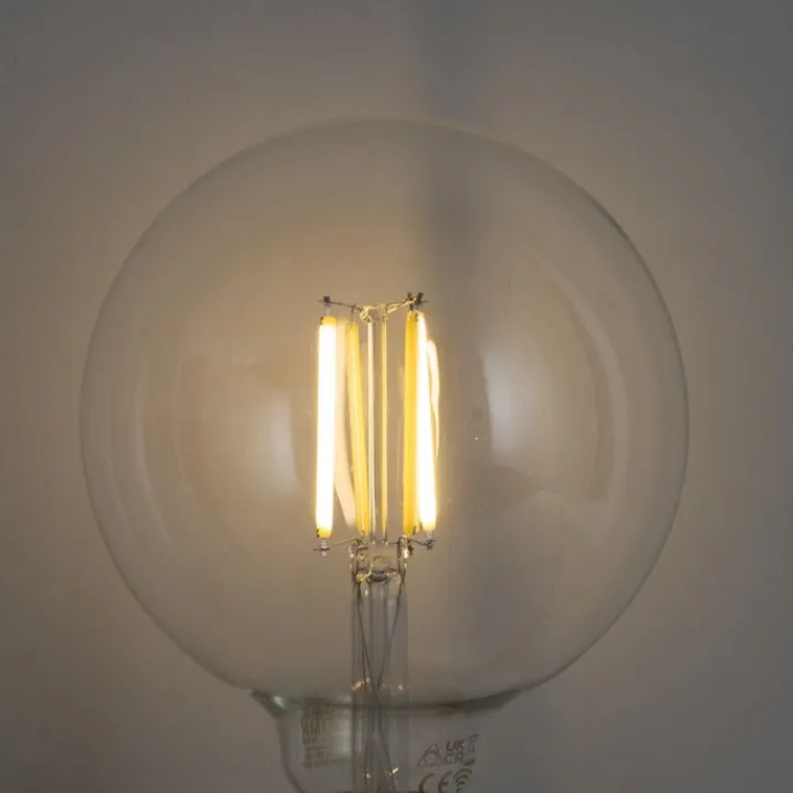 LUUMR Smarte Glühbirnen|Filament Lampen*Smart E27 Dimmbare LED-Glühbirnen G125 Klar 7W 806lm 2700-6500K