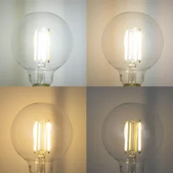 LUUMR Smarte Glühbirnen|Led Lampen*Smart E27 Dimmbare LED-Glühbirnen G95 Klar 7W 806lm 2700-6500K